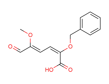 Molecular Structure of 62478-18-6 (2,4-Hexadienoic acid, 5-methoxy-6-oxo-2-(phenylmethoxy)-, (E,Z)-)