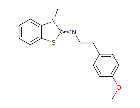 (4-methoxy-phenethyl)-(3-methyl-3<i>H</i>-benzothiazol-2-ylidene)-amine