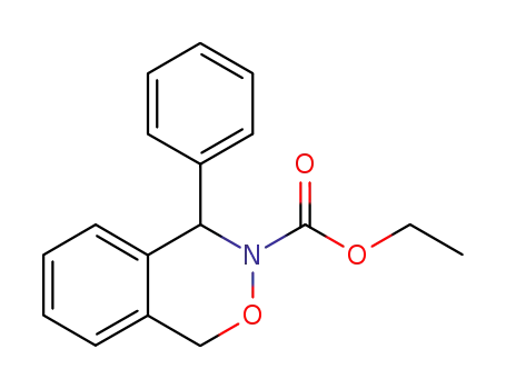 4-phenyl-1,4-dihydro-benzo[<i>d</i>][1,2]oxazine-3-carboxylic acid ethyl ester