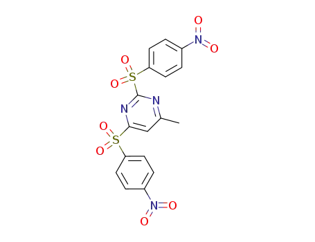 4-methyl-2,6-bis-(4-nitro-benzenesulfonyl)-pyrimidine
