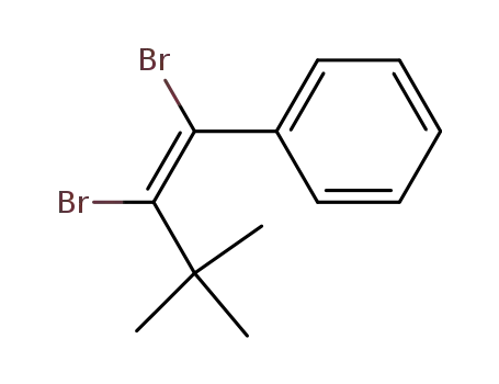 Molecular Structure of 69298-53-9 (((Z)-1,2-Dibromo-3,3-dimethyl-but-1-enyl)-benzene)