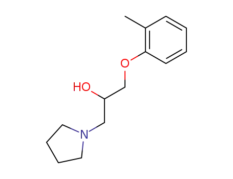 Molecular Structure of 5296-07-1 (1-(2-methylphenoxy)-3-(pyrrolidin-1-yl)propan-2-ol)