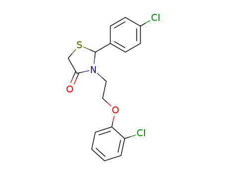 3-[2-(2-chloro-phenoxy)-ethyl]-2-(4-chloro-phenyl)-thiazolidin-4-one