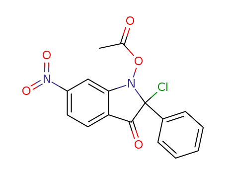 Pseudoindoxyl,  2-chloro-1-hydroxy-6-nitro-2-phenyl-,  acetate  (2CI)
