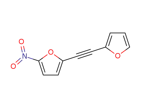 Molecular Structure of 58123-42-5 (Furan, 2-(2-furanylethynyl)-5-nitro-)
