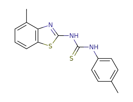 1-(4-methyl-benzothiazol-2-yl)-3-<i>p</i>-tolyl-thiourea