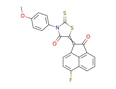 5-(6-fluoro-2-oxo-acenaphthen-1-ylidene)-3-(4-methoxy-phenyl)-2-thioxo-thiazolidin-4-one