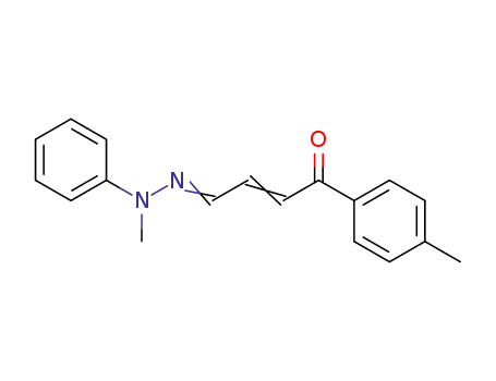 Molecular Structure of 62506-67-6 (2-Butenal, 4-(4-methylphenyl)-4-oxo-, 1-(methylphenylhydrazone))