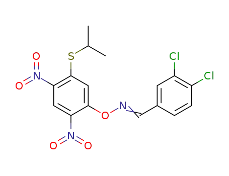 Benzaldehyde, 3,4-dichloro-,
O-[5-[(1-methylethyl)thio]-2,4-dinitrophenyl]oxime
