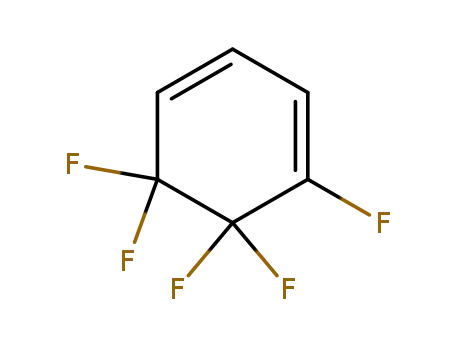 Molecular Structure of 1588-92-7 (1H,2H,3H-Pentafluor-cyclohexa-1,3-dien)