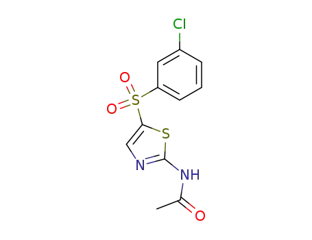 <i>N</i>-[5-(3-chloro-benzenesulfonyl)-thiazol-2-yl]-acetamide