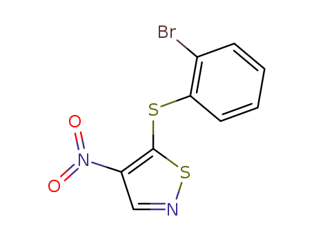 5-(2-bromo-phenylsulfanyl)-4-nitro-isothiazole