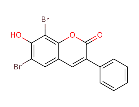 6,8-dibromo-7-hydroxy-3-phenyl-coumarin