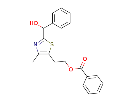1-benzoyloxy-2-[2-(hydroxy-phenyl-methyl)-4-methyl-thiazol-5-yl]-ethane