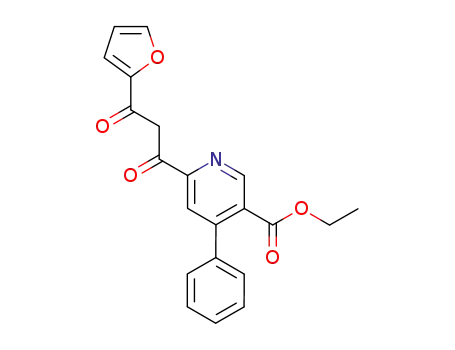 6-(3-furan-2-yl-3-oxo-propionyl)-4-phenyl-nicotinic acid ethyl ester