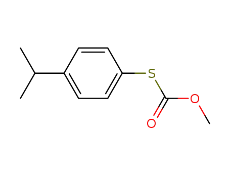 Molecular Structure of 65398-59-6 (Thiocarbonic acid S-(4-isopropyl-phenyl) ester O-methyl ester)