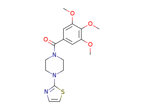 4-(2-THIAZOLYL)PIPERAZINYL 3,4,5-TRIMETHOXYPHENYL KETONE