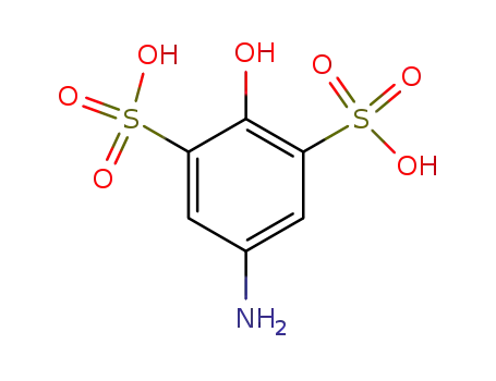 Molecular Structure of 6362-53-4 (4-Aminophenol-2,6-disulfonic acid)