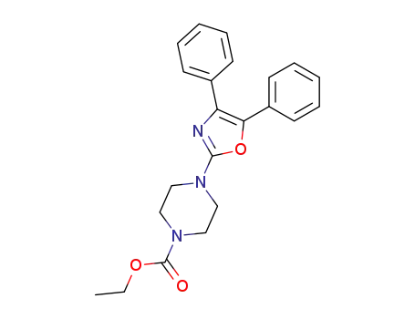Oxazole, 4,5-diphenyl-2-(4-ethoxycarbonyl-1-piperazinyl)-