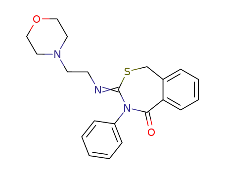 3-(2-morpholin-4-yl-ethylimino)-4-phenyl-3,4-dihydro-1<i>H</i>-benzo[<i>e</i>][1,3]thiazepin-5-one