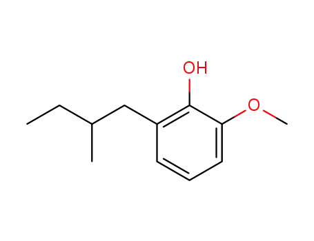 Molecular Structure of 15116-10-6 (1-(2-Methyl-butyl)-2-oxy-3-methoxy-benzol)
