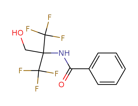 2-Benzoylamino-3,3,3-trifluor-2-trifluormethyl-propanol-<sup>(1)</sup>