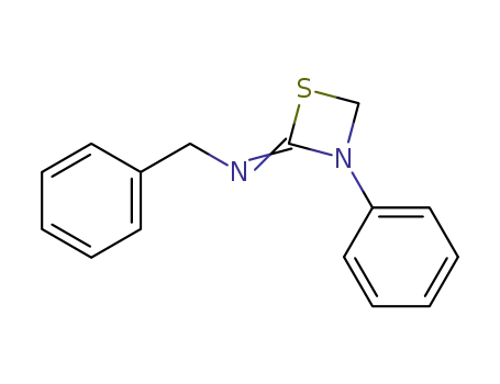 Molecular Structure of 50500-04-4 (benzyl-(3-phenyl-[1,3]thiazetidin-2-ylidene)-amine)