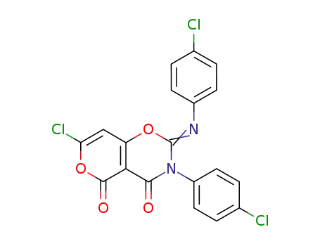 7-chloro-3-(4-chloro-phenyl)-2-(4-chloro-phenylimino)-2,3-dihydro-pyrano[3,4-<i>e</i>][1,3]oxazine-4,5-dione