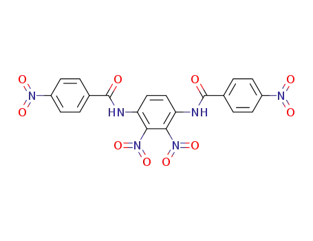 Molecular Structure of 859952-47-9 (2,3-dinitro-1,4-bis-(4-nitro-benzoylamino)-benzene)