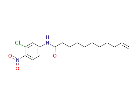 Molecular Structure of 5540-56-7 (Undec-10-enoic acid (3-chloro-4-nitro-phenyl)-amide)