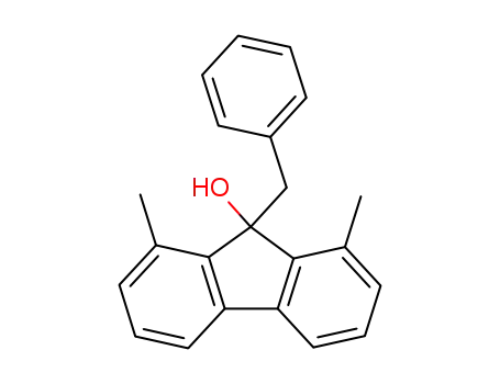 Molecular Structure of 72618-74-7 (9-Benzyl-1,8-dimethyl-9-fluorenol)
