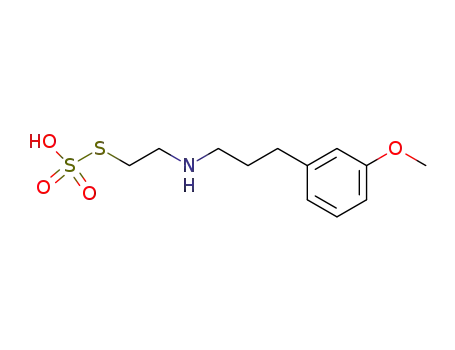 Molecular Structure of 27976-18-7 (S-(2-{[3-(3-methoxyphenyl)propyl]amino}ethyl) hydrogen sulfurothioate)