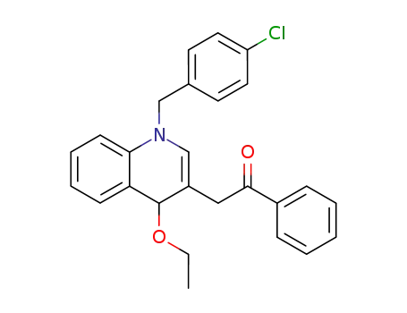 2-[4-ethoxy-1-(4-chloro-benzyl)-1,4-dihydro-[3]quinolyl]-1-phenyl-ethanone