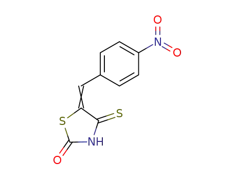 Molecular Structure of 16864-27-0 (2-Thiazolidinone, 5-[(4-nitrophenyl)methylene]-4-thioxo-)