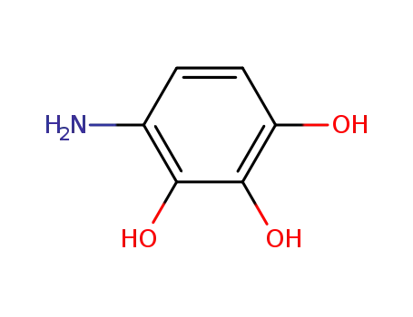 Molecular Structure of 27841-28-7 (4-amino-benzene-1,2,3-triol)