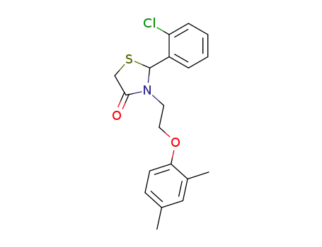 2-(2-chloro-phenyl)-3-[2-(2,4-dimethyl-phenoxy)-ethyl]-thiazolidin-4-one