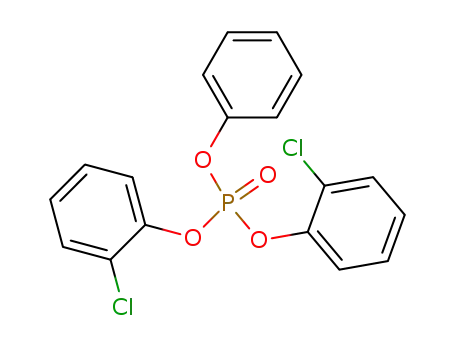Molecular Structure of 597-80-8 (Phosphoric acid bis(2-chlorophenyl)phenyl ester)