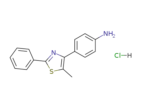 4-(5-methyl-2-phenyl-thiazol-4-yl)-aniline; monohydrochloride