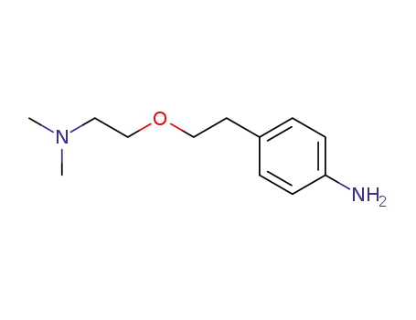 Molecular Structure of 25890-98-6 (p-[2-[2-(Dimethylamino)ethoxy]ethyl]aniline)