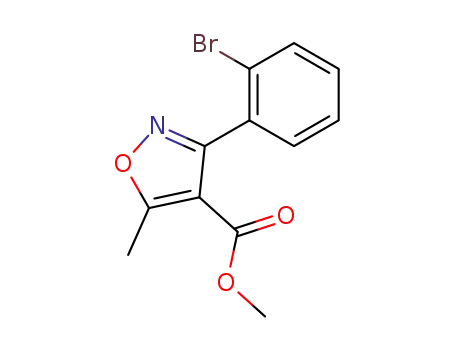 3-(2-bromo-phenyl)-5-methyl-isoxazole-4-carboxylic acid methyl ester
