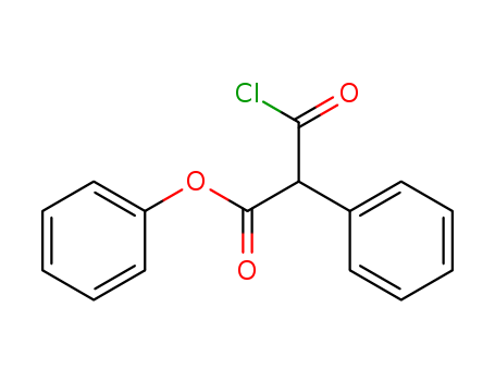 Benzeneacetic acid, a-(chlorocarbonyl)-, phenyl ester