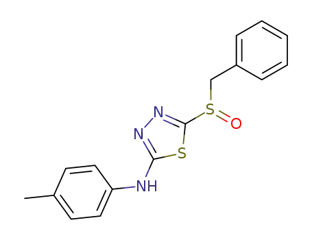 (5-phenylmethanesulfinyl-[1,3,4]thiadiazol-2-yl)-<i>p</i>-tolyl-amine