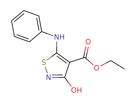 4-Isothiazolecarboxylic acid, 2,3-dihydro-3-oxo-5-(phenylamino)-, ethyl
ester