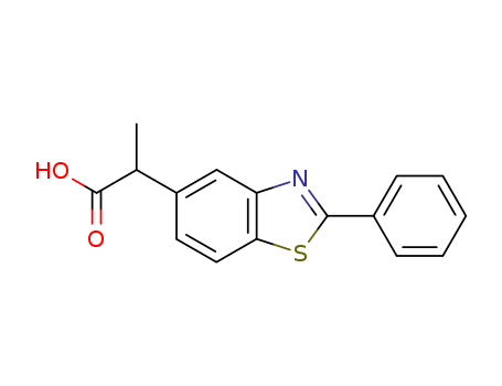 5-BENZOTHIAZOLEACETIC ACID, alpha-METHYL-2-PHENYL- cas  52321-65-0