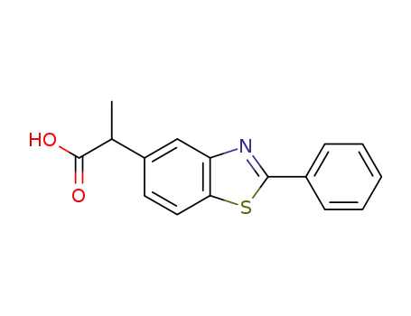α-메틸-2-페닐-5-벤조티아졸아세트산