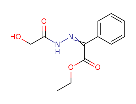 Benzeneacetic acid, a-[(hydroxyacetyl)hydrazono]-, ethyl ester