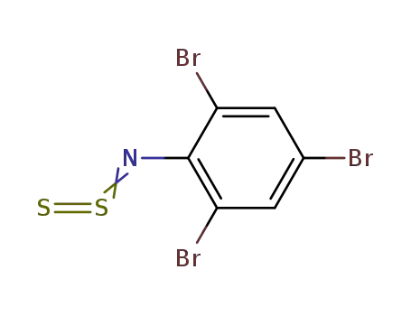 Molecular Structure of 63243-57-2 (Benzenamine, 2,4,6-tribromo-N-sulfinothioyl-)
