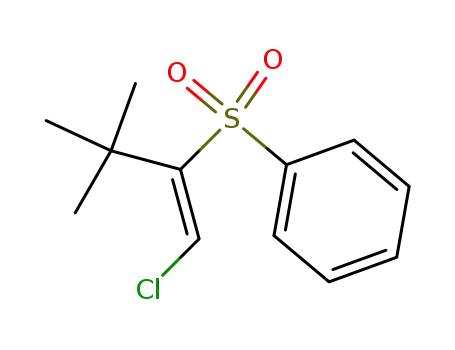 4r-Chlor-3t-phenylsulfon-2,2-dimethyl-buten-<sup>(3)</sup>