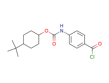 Molecular Structure of 37653-73-9 ((4-Chlorocarbonyl-phenyl)-carbamic acid 4-tert-butyl-cyclohexyl ester)