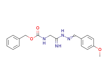 N-<Z-Amino-acetimidoyl>-N'-<p-methoxy-benzyliden>-hydrazin